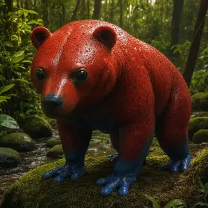 Bear + Strawberry frog